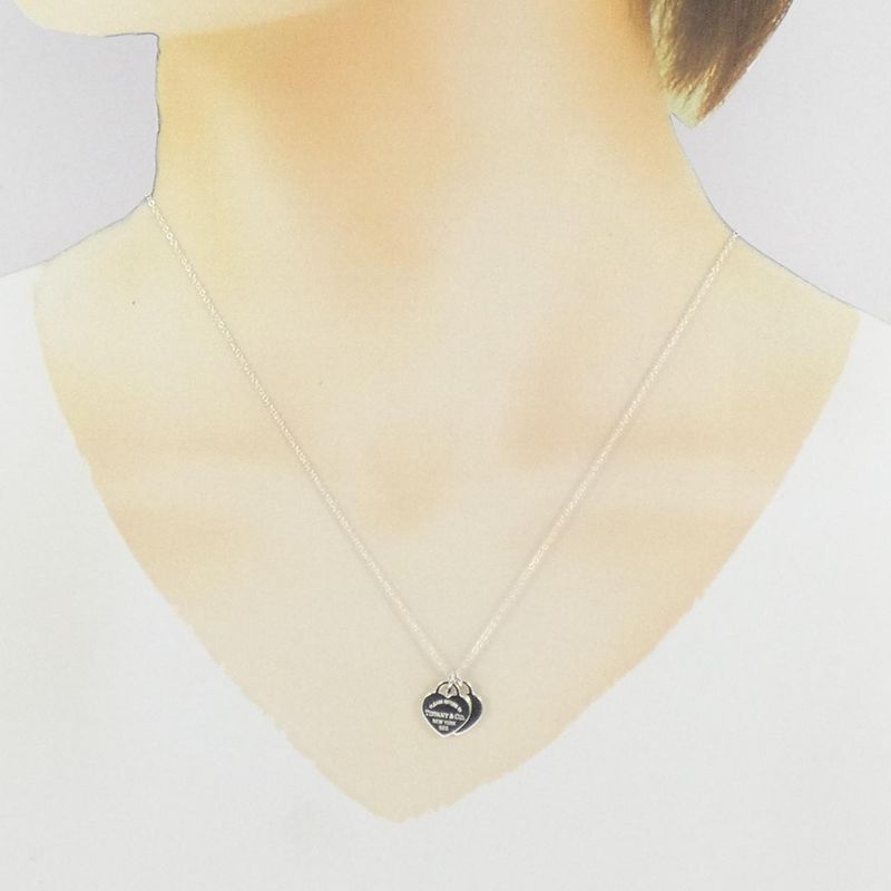 Tiffany & Co Return To Tiffany & Co Double Heart Mini Necklace