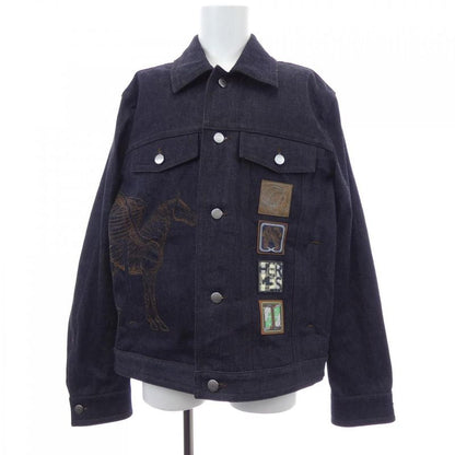Hermes Icones AU Carre *31-5516 Denim Jacket