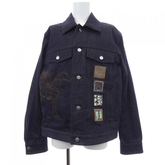 Hermes Icones AU Carre *31-5516 Denim Jacket
