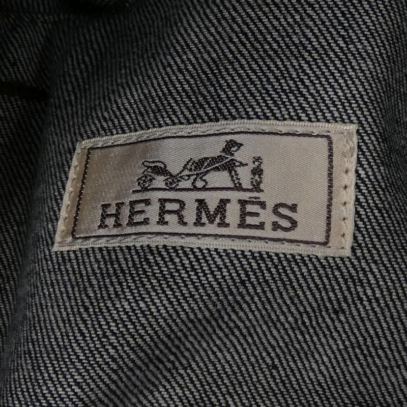 Hermes Icones AU Carre *31-5516 Denim Jacket