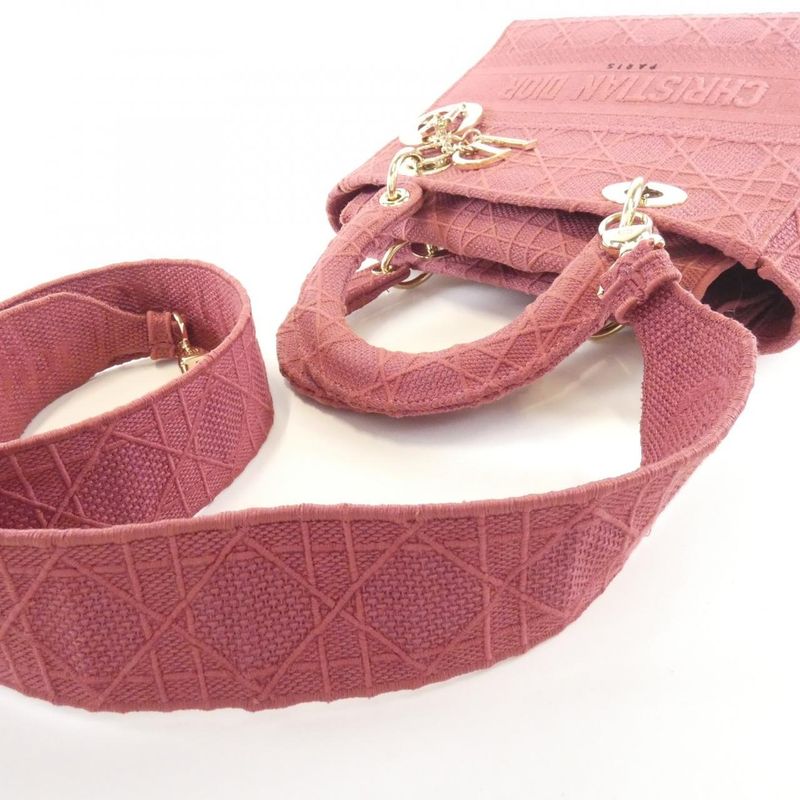 Christian Dior Lady D-light Medium M0565orey Bag