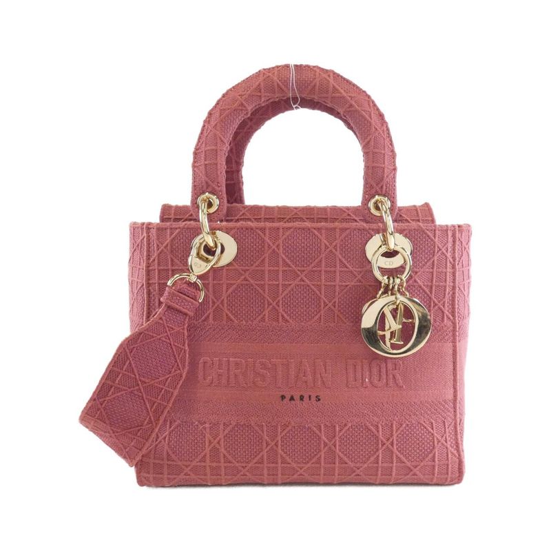 Christian Dior Lady D-light Medium M0565orey Bag