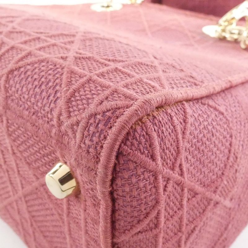 Christian Dior Lady D-light Medium M0565orey Bag