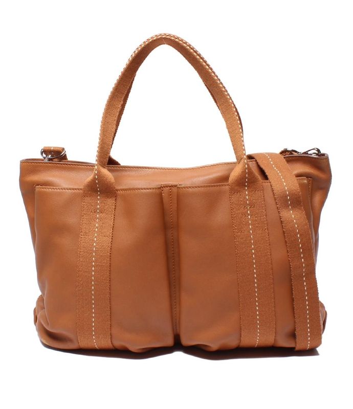 Hermes 2WAY Tote Bag Shoulder Bag Shoulder Bag □M Engraved Silver Hardware