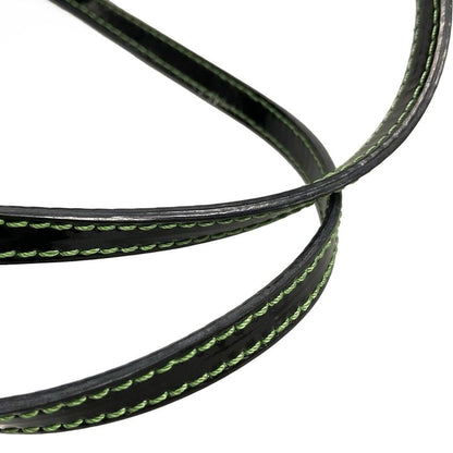 Fendi Handbag Zucca Pattern 8bh223 Black X Dark Brown X Green Clover Leather