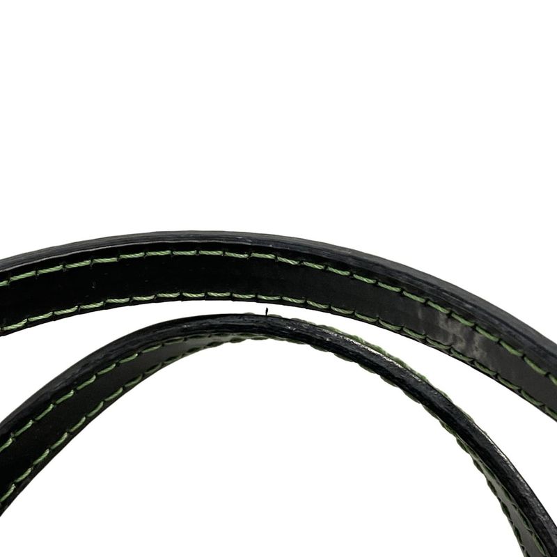 Fendi Handbag Zucca Pattern 8bh223 Black X Dark Brown X Green Clover Leather