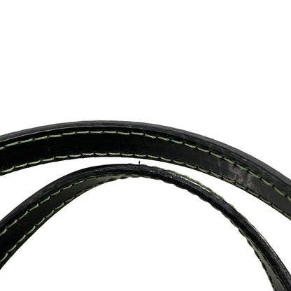 Fendi Handbag Zucca Pattern 8bh223 Black X Dark Brown X Green Clover Leather