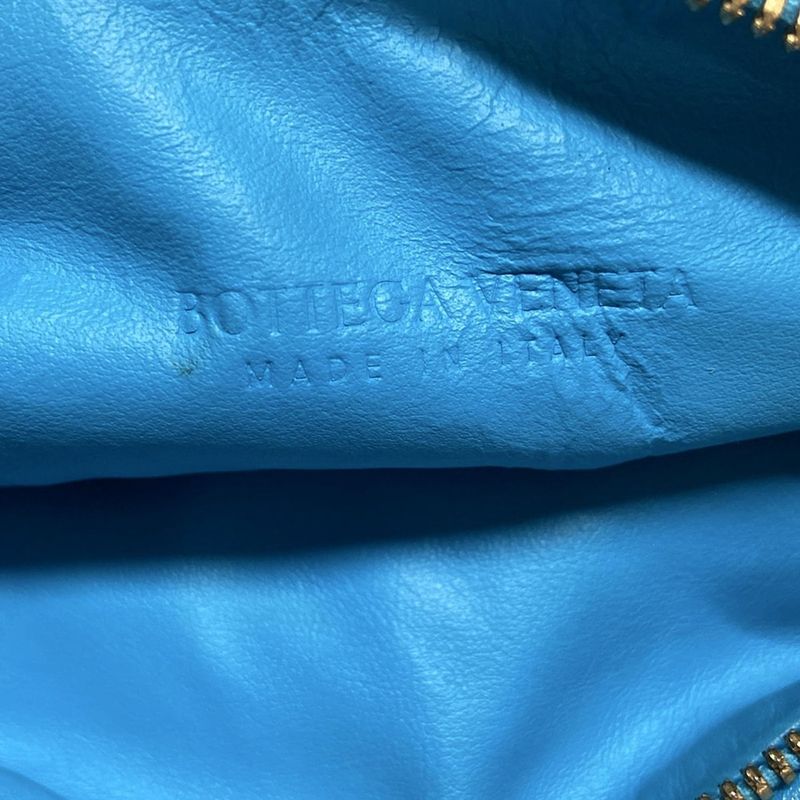 Bottega Veneta Handbag Mini The Jodie Blue Leather