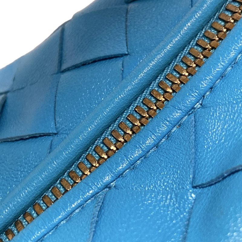 Bottega Veneta Handbag Mini The Jodie Blue Leather