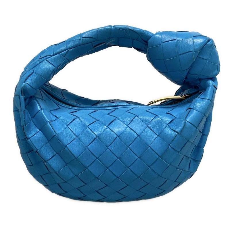 Bottega Veneta Handbag Mini The Jodie Blue Leather