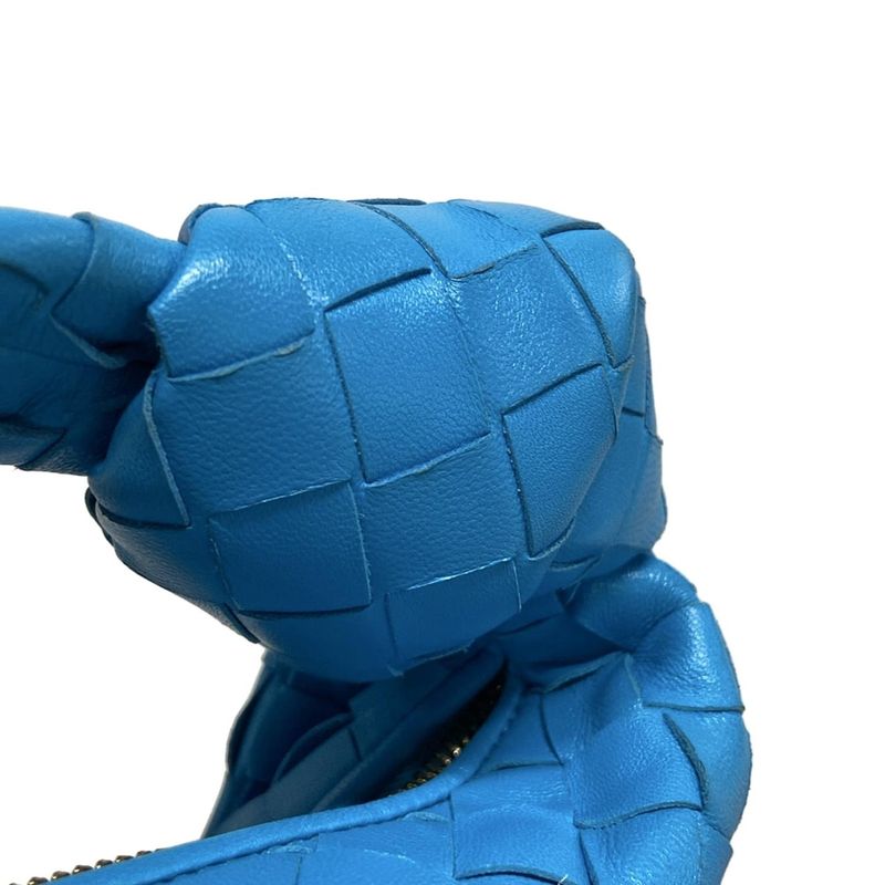 Bottega Veneta Handbag Mini The Jodie Blue Leather