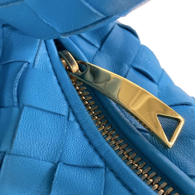 Bottega Veneta Handbag Mini The Jodie Blue Leather