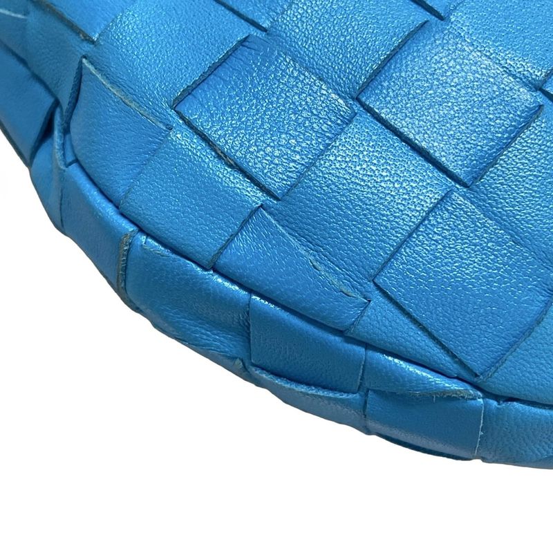 Bottega Veneta Handbag Mini The Jodie Blue Leather