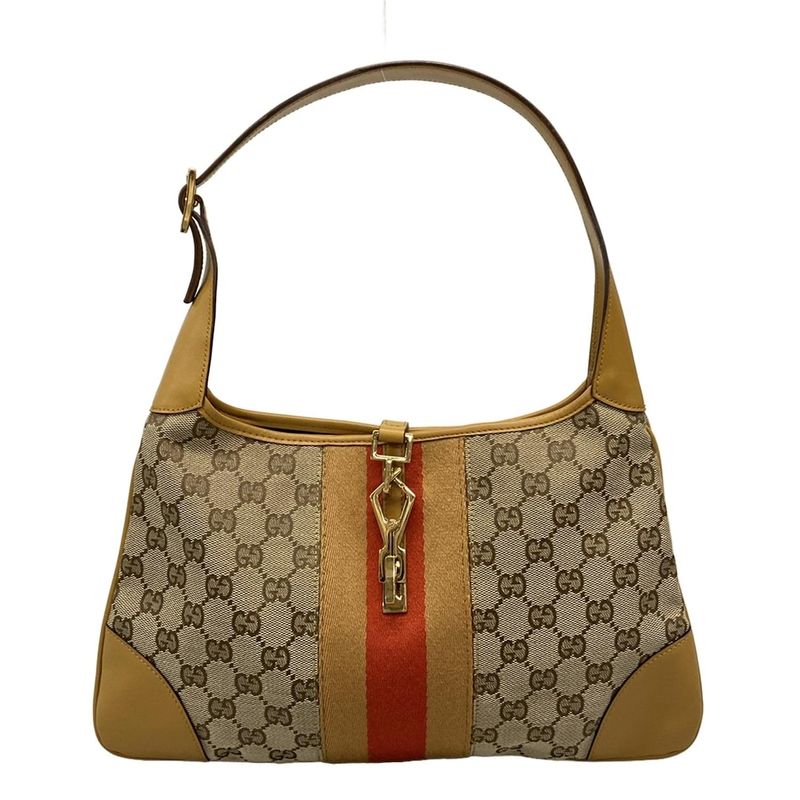 Gucci Shoulder Bag GG Pattern Kandensky 14057 Beige X Light Brown X Orange