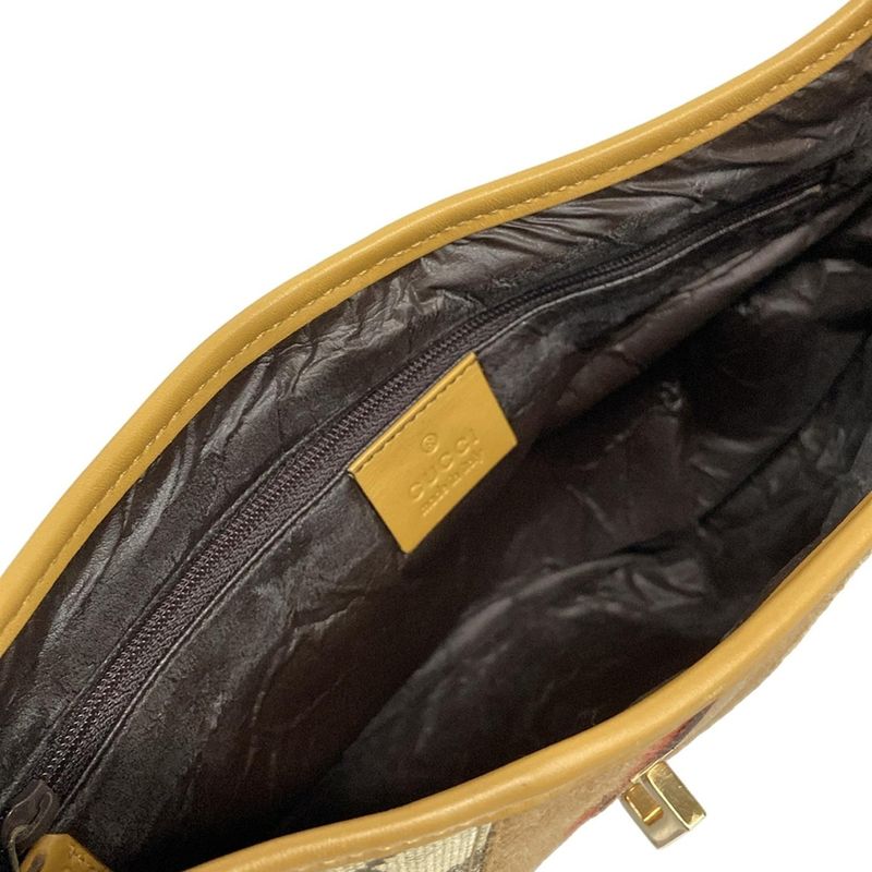 Gucci Shoulder Bag GG Pattern Kandensky 14057 Beige X Light Brown X Orange