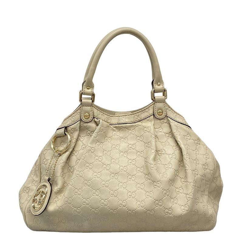 Gucci Handbag Sookieguccissima Line 211944 Ivory Leather
