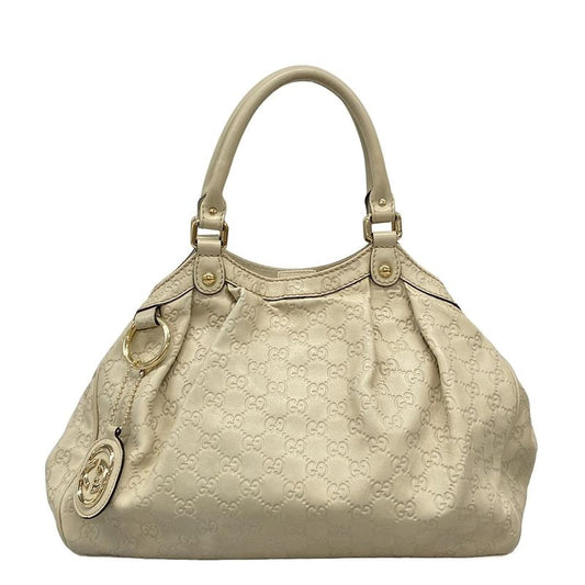 Gucci Handbag Sookieguccissima Line 211944 Ivory Leather