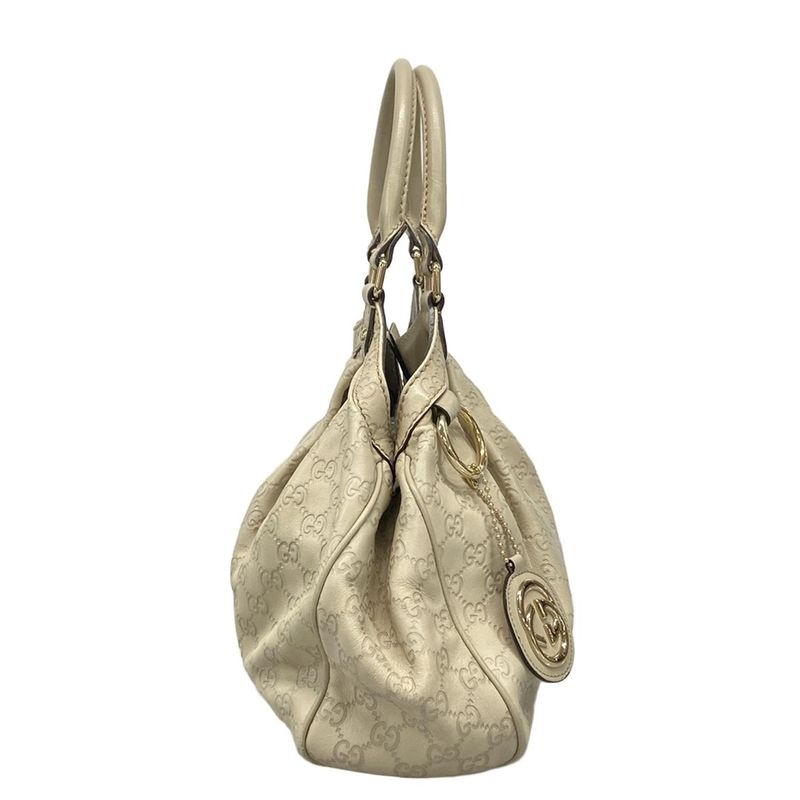 Gucci Handbag Sookieguccissima Line 211944 Ivory Leather