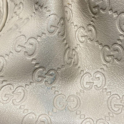 Gucci Handbag Sookieguccissima Line 211944 Ivory Leather