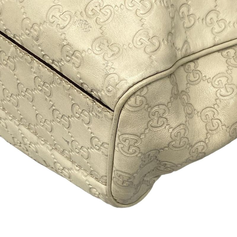 Gucci Handbag Sookieguccissima Line 211944 Ivory Leather