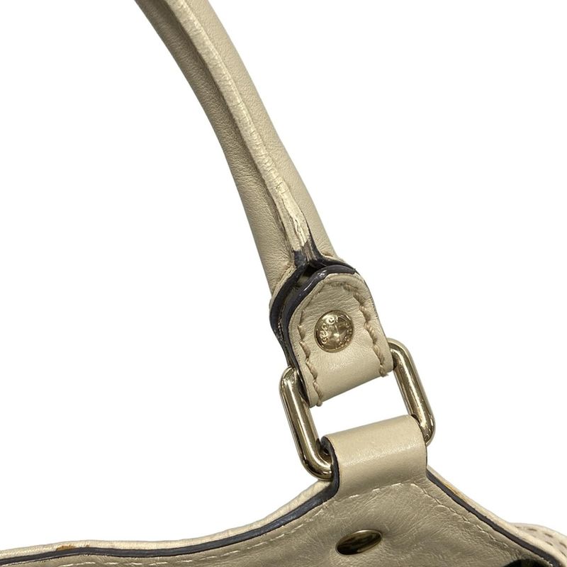 Gucci Handbag Sookieguccissima Line 211944 Ivory Leather