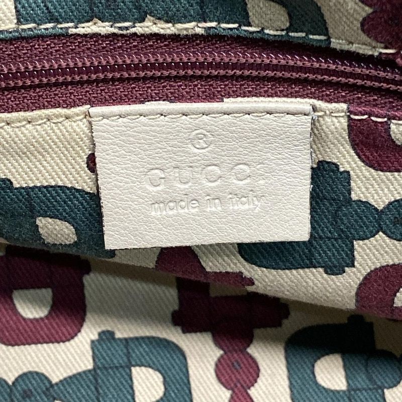 Gucci Handbag Sookieguccissima Line 211944 Ivory Leather