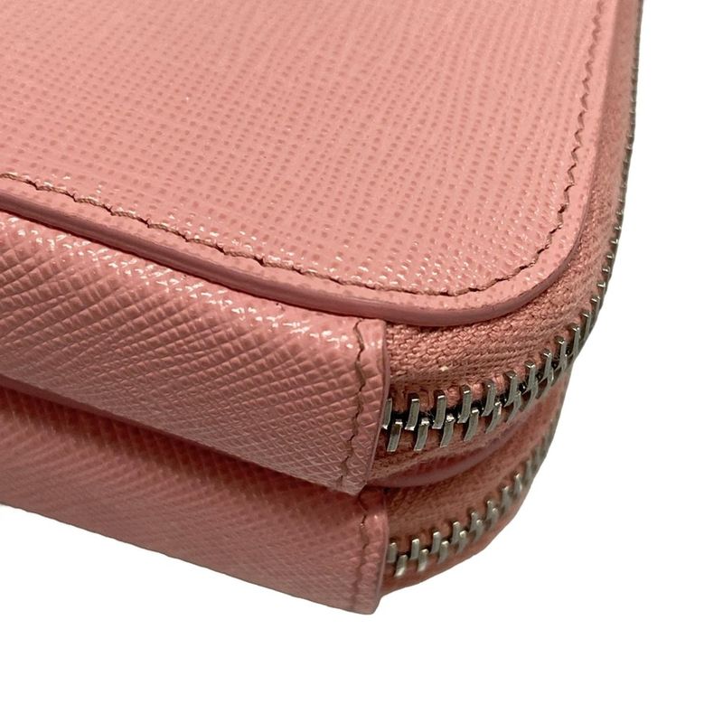 Prada Handbag Triangle Mini Pouch 1nr015 Petalo (pink) Chain Handle Re-nylon