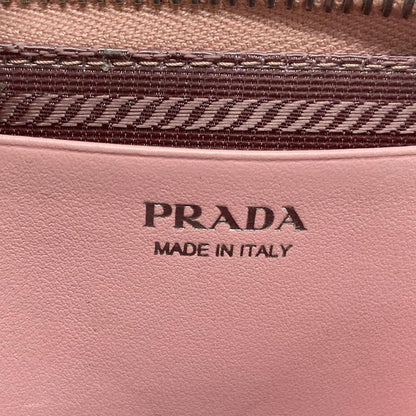 Prada Handbag Triangle Mini Pouch 1nr015 Petalo (pink) Chain Handle Re-nylon