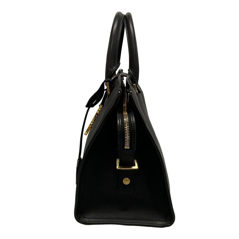 Saint Laurent Paris Handbag Cabas Bag Small 424869 Black Leather