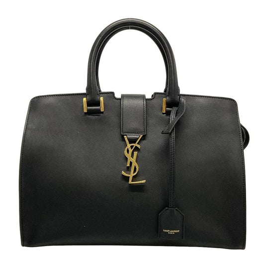 Saint Laurent Paris Handbag Cabas Bag Small 424869 Black Leather