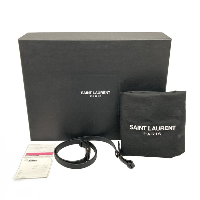 Saint Laurent Paris Handbag Cabas Bag Small 424869 Black Leather
