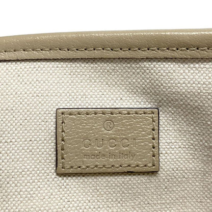 Gucci Tote Bag Double G Mini Tote Bag GG Supreme 811716 Gray X Ivory X Beige