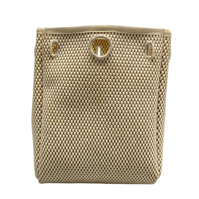 Hermes Shoulder Bag Herbag Her Bag TPM Black Silver Hardware Leather