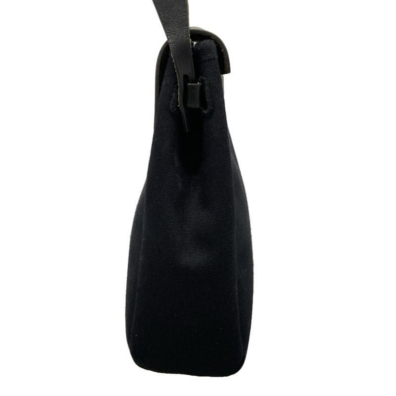 Hermes Shoulder Bag Herbag Her Bag TPM Black Silver Hardware Leather