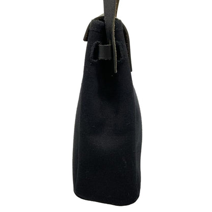 Hermes Shoulder Bag Herbag Her Bag TPM Black Silver Hardware Leather