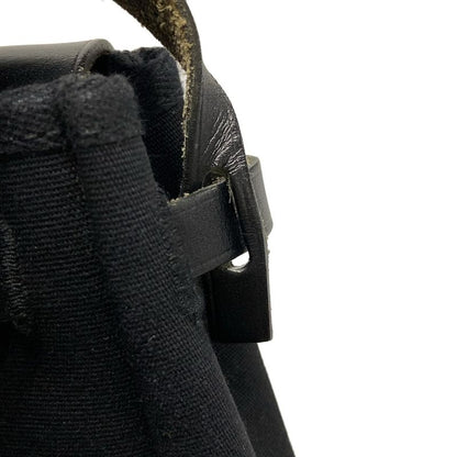 Hermes Shoulder Bag Herbag Her Bag TPM Black Silver Hardware Leather