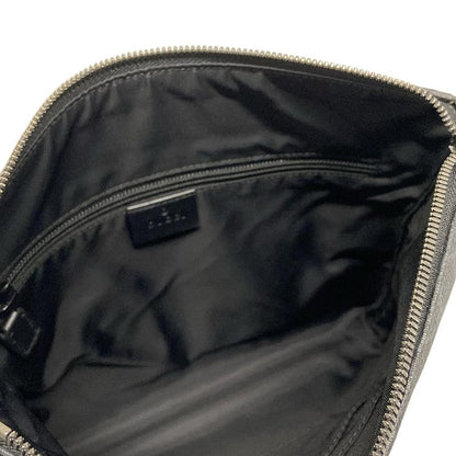 Gucci Shoulder Bag GG Supreme 387514 Dark Gray X Light Gray X Black Leather