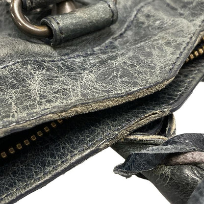 Balenciaga Handbag The First 103208 Green Leather