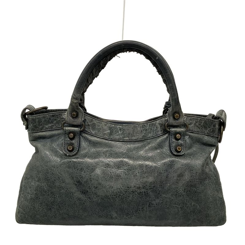 Balenciaga Handbag The First 103208 Green Leather