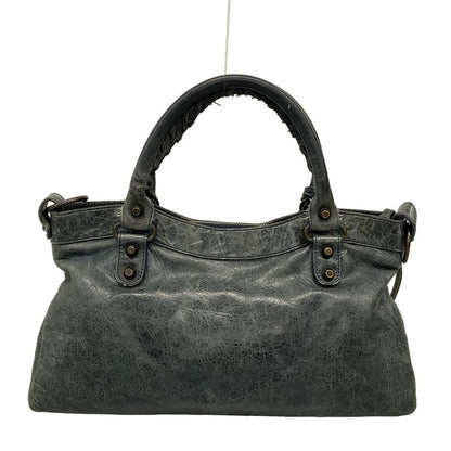 Balenciaga Handbag The First 103208 Green Leather