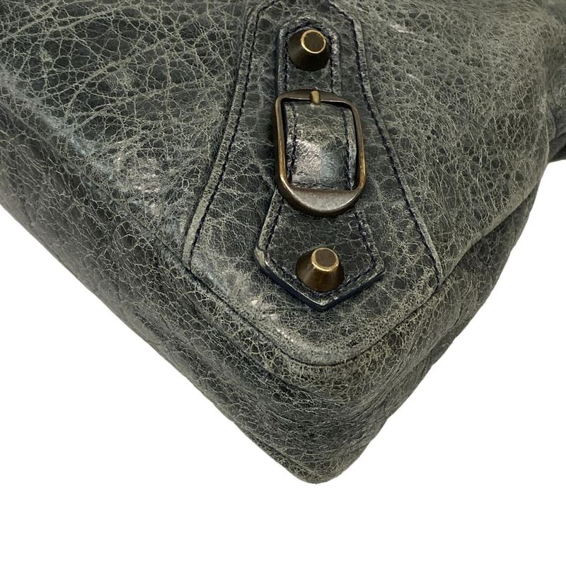 Balenciaga Handbag The First 103208 Green Leather