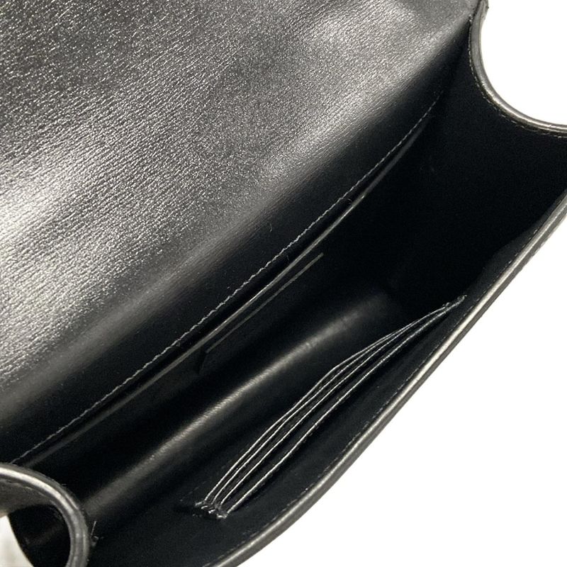 Saint Laurent Paris Shoulder Bag Spontini Satchel Small 512853 Black X Ivory