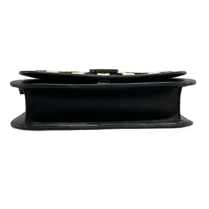 Saint Laurent Paris Shoulder Bag Spontini Satchel Small 512853 Black X Ivory