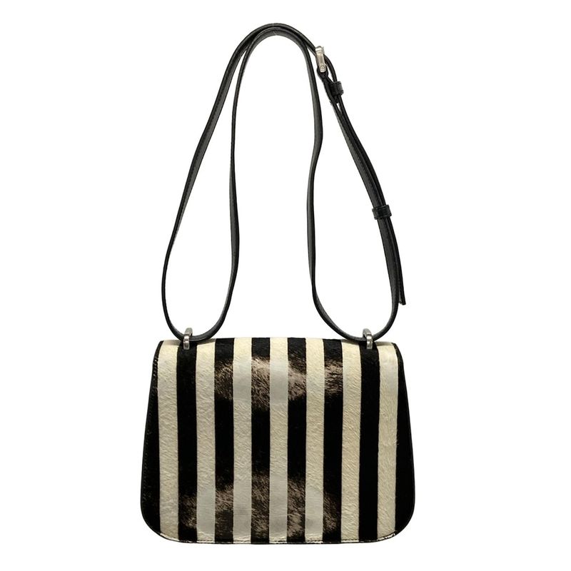 Saint Laurent Paris Shoulder Bag Spontini Satchel Small 512853 Black X Ivory