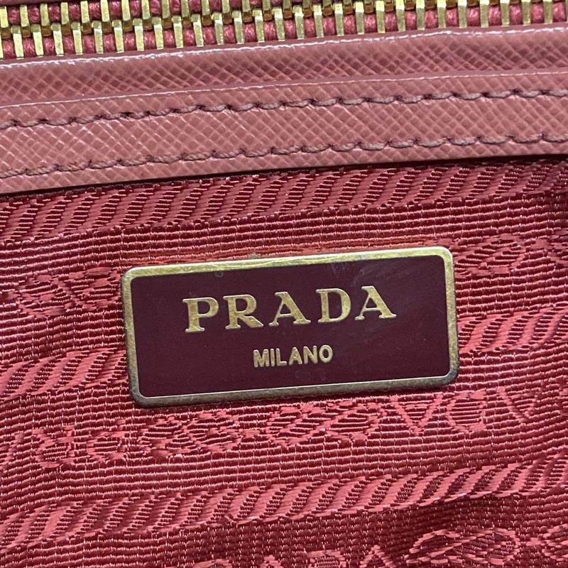 Prada Tote Bag Galleria Bag Pink Leather