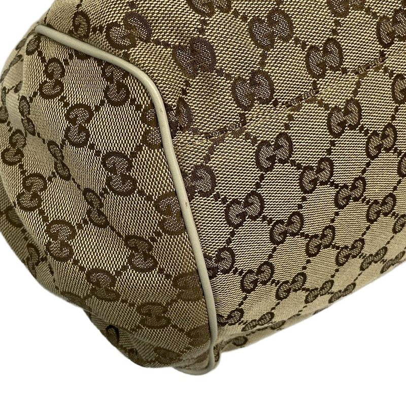 Gucci Handbag Sookie GG Pattern 223974 Dark Brown X Beige X Ivory Leather