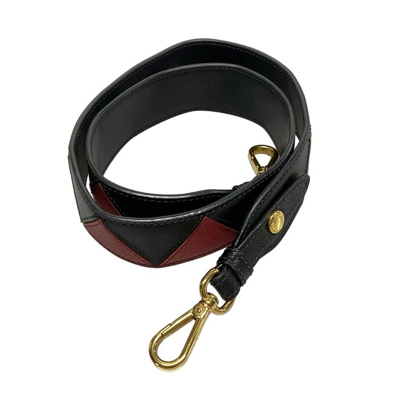 Prada Tote Bag Galleria Small Bag Black X Red Paradigm Leather