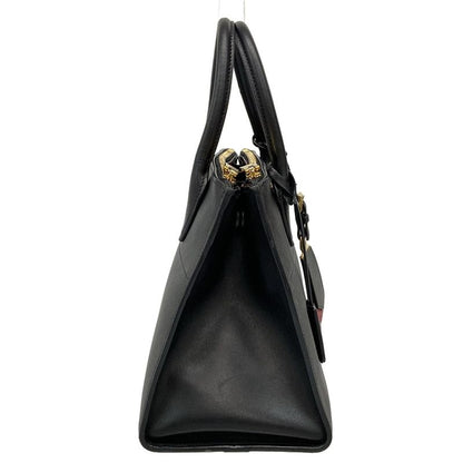 Prada Tote Bag Galleria Small Bag Black X Red Paradigm Leather