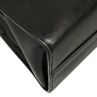 Prada Tote Bag Galleria Small Bag Black X Red Paradigm Leather