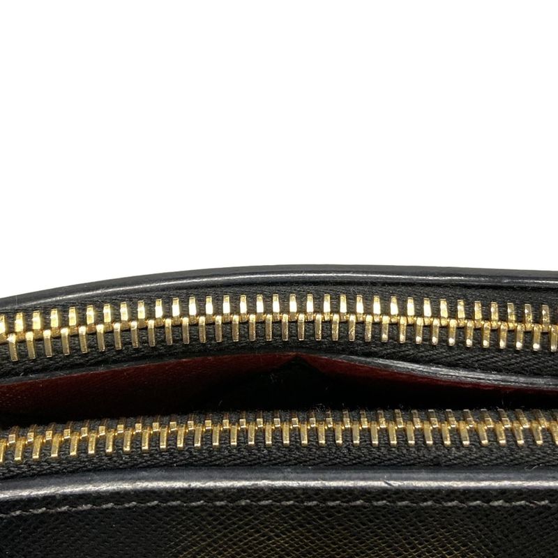 Prada Tote Bag Galleria Small Bag Black X Red Paradigm Leather